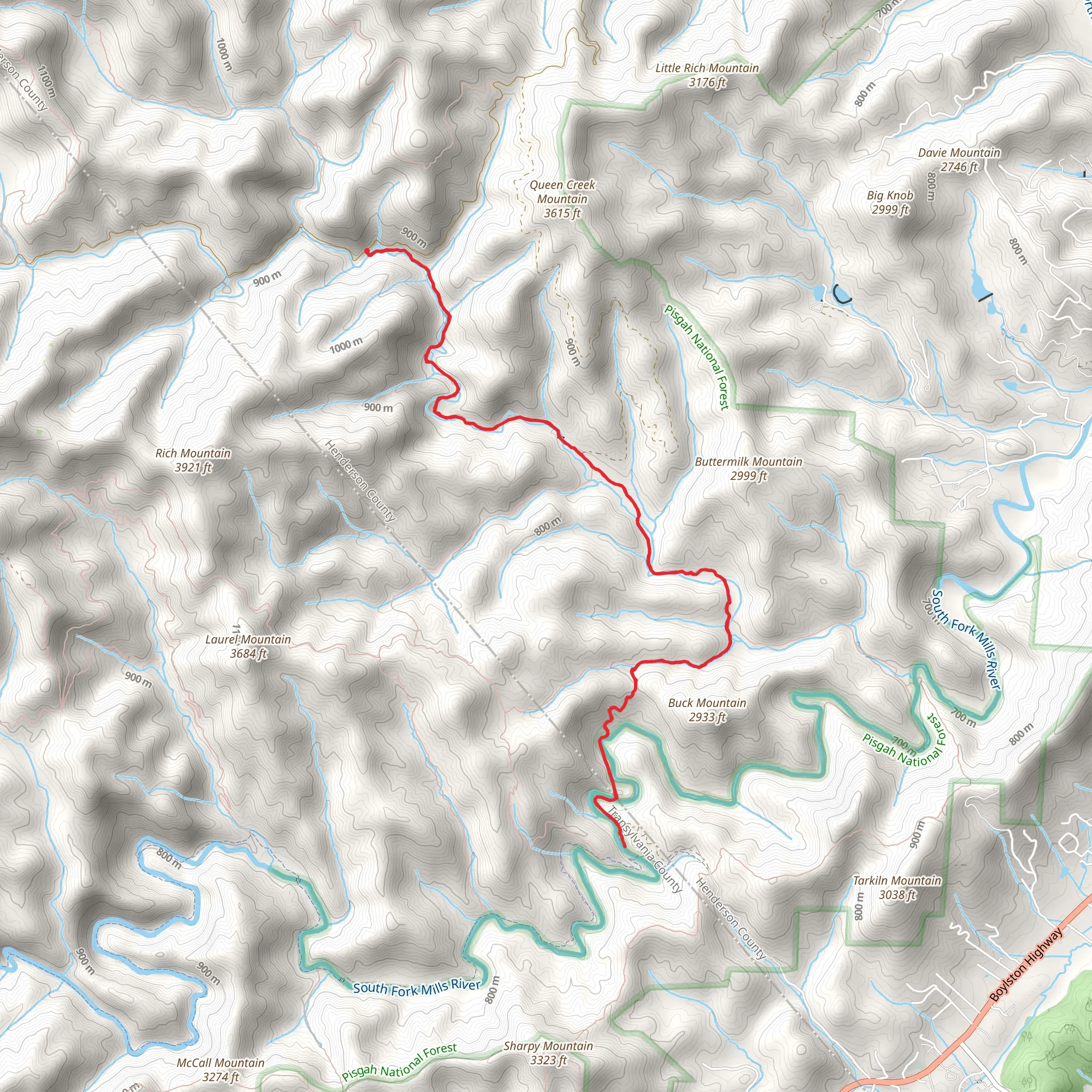 Bradley Creek Trail mobile static map