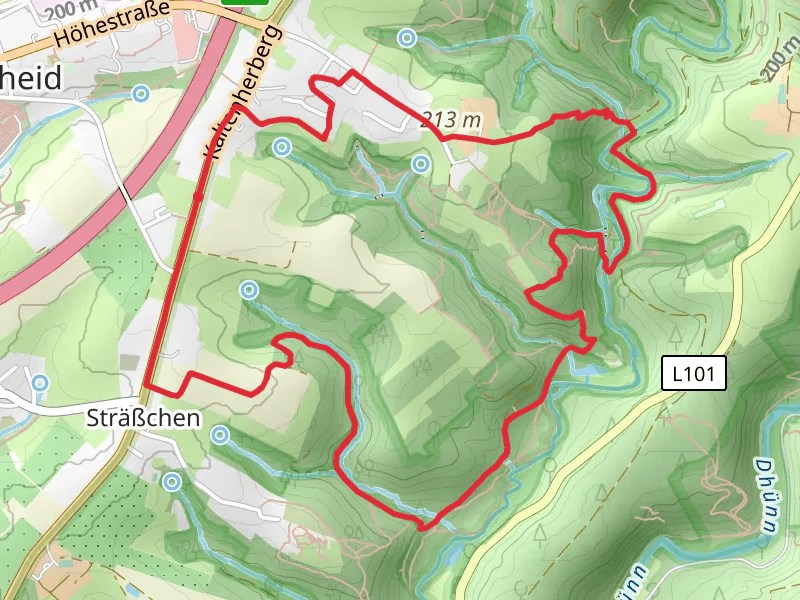 Hammerweg Rundweg and Bergischer Weg Loop
