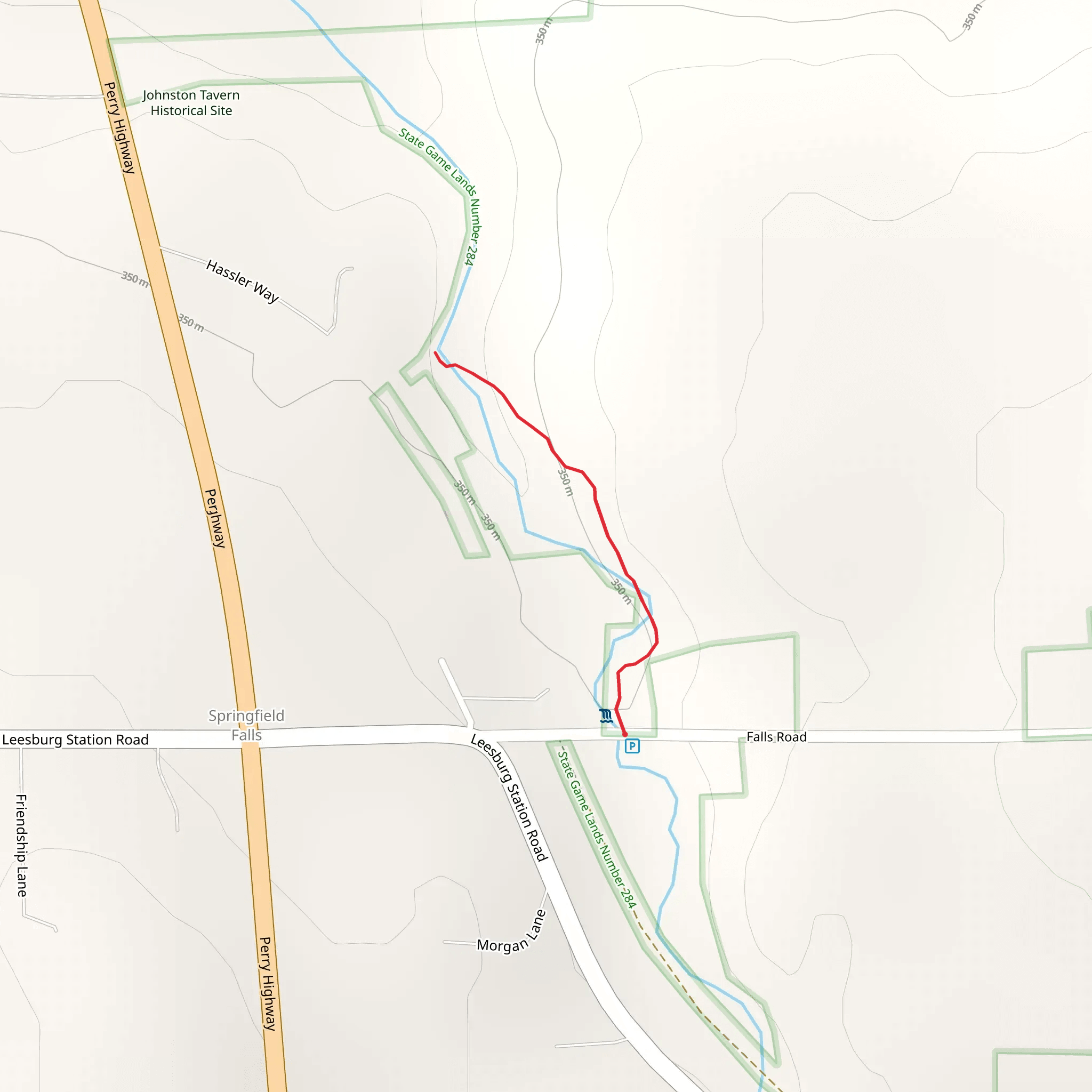 Hunters Run Trail mobile static map