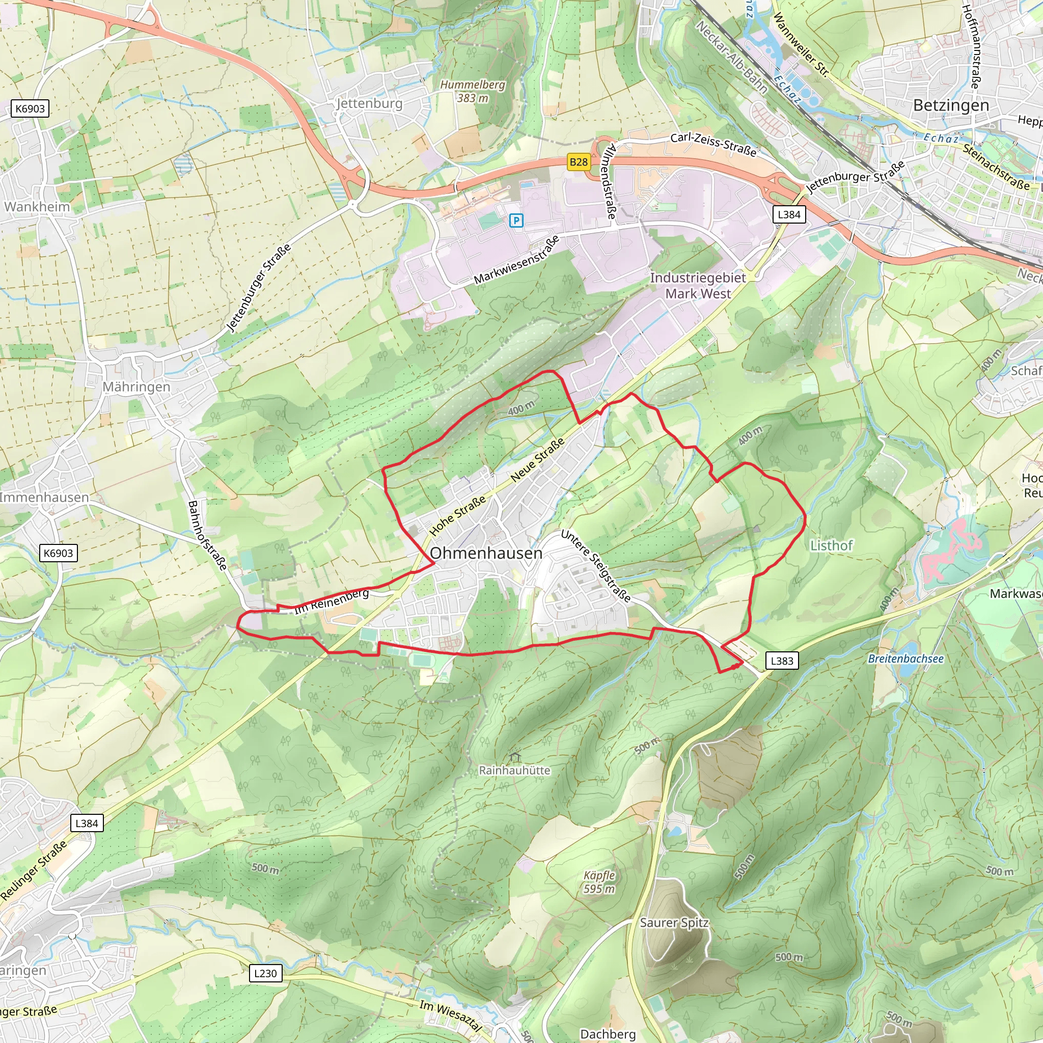 Rund um Ohmenhausen mobile static map