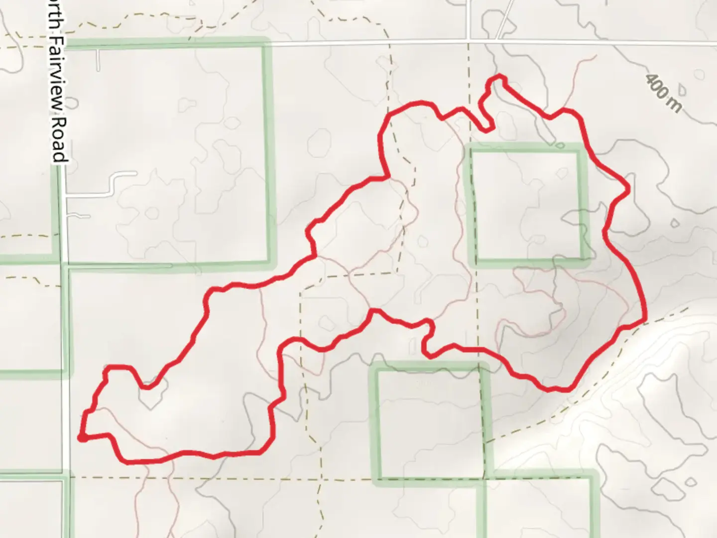 An image depicting the trail Ogemaw Hills Pathway Loop - Long and its surrounding area.