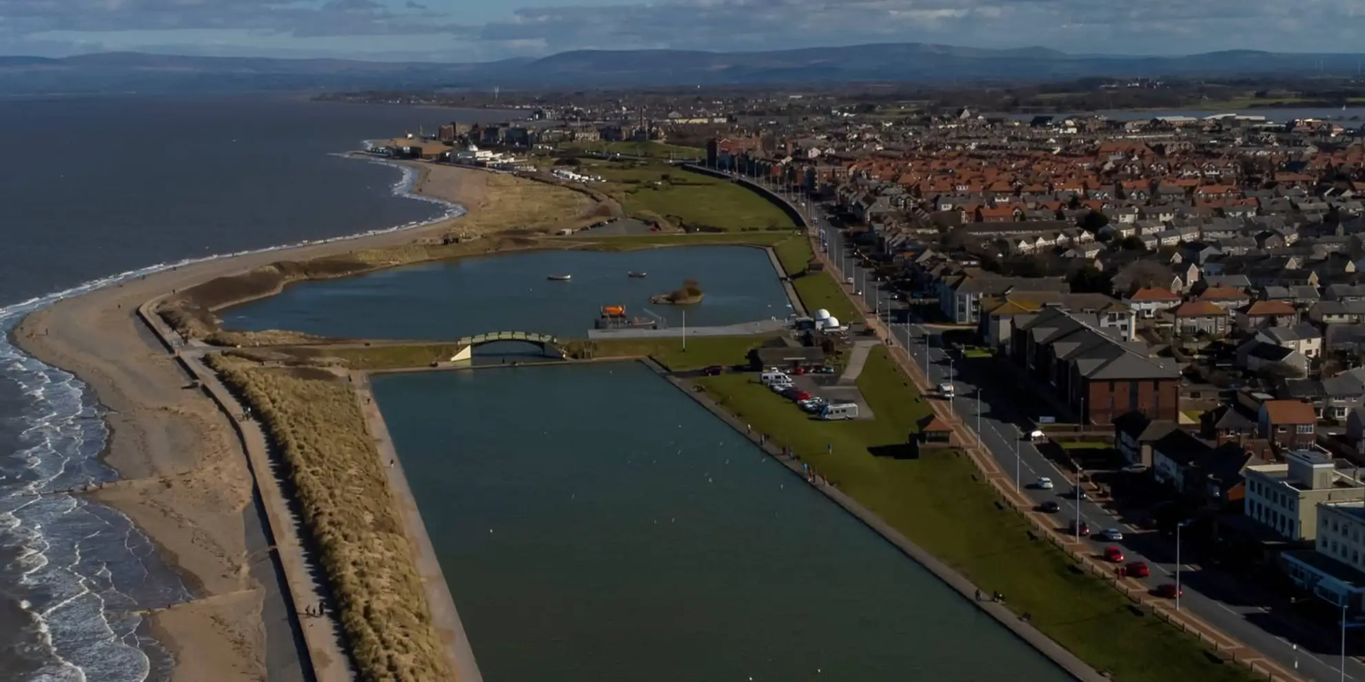 An image depicting the trail Blackpool to Fleetwood Shoreline and its surrounding area.