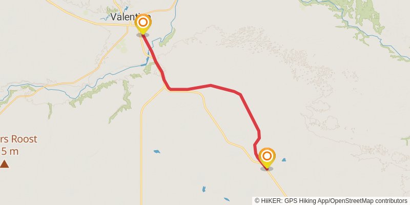 Cowboy Trail stage 13 Map