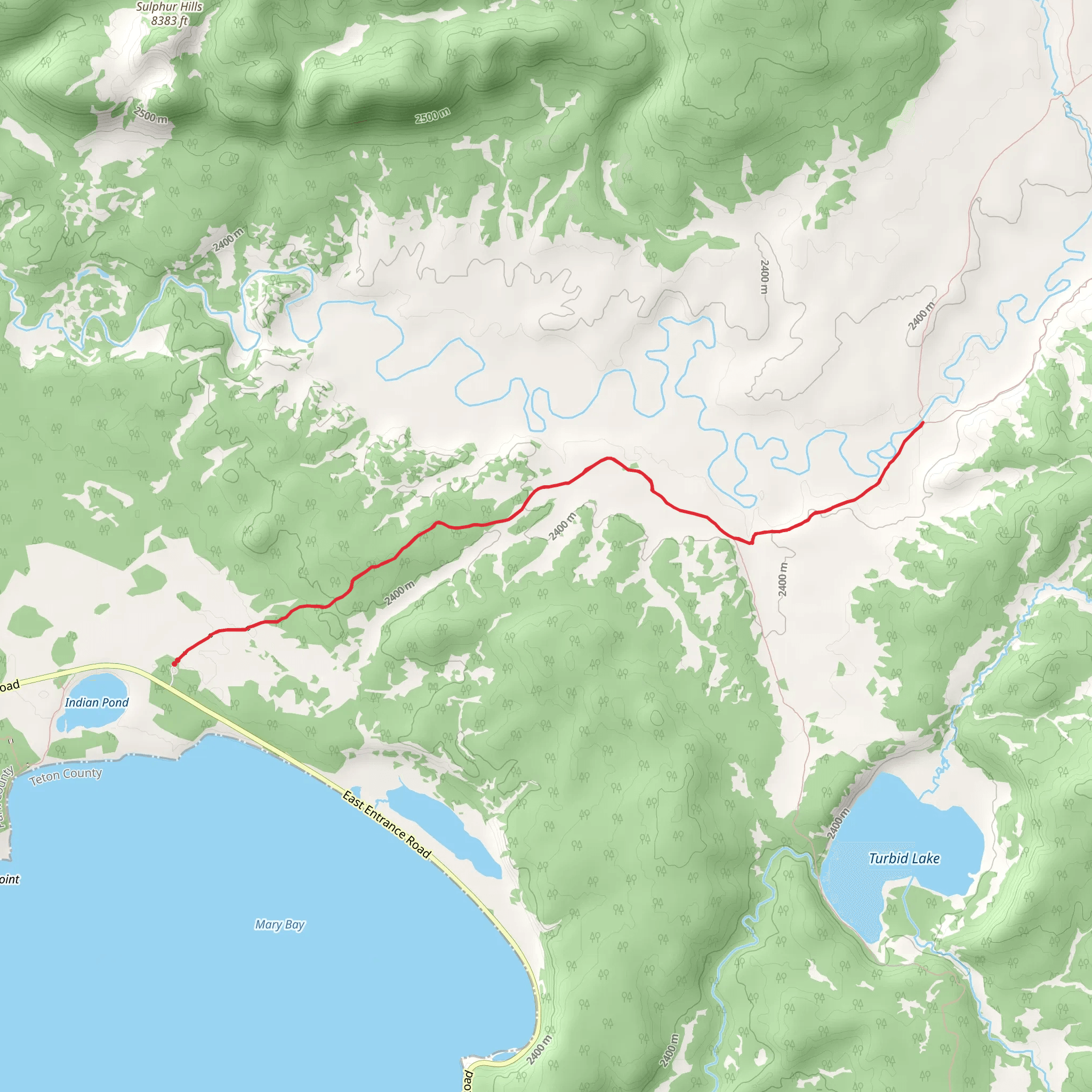 Pelican Valley Trail mobile static map
