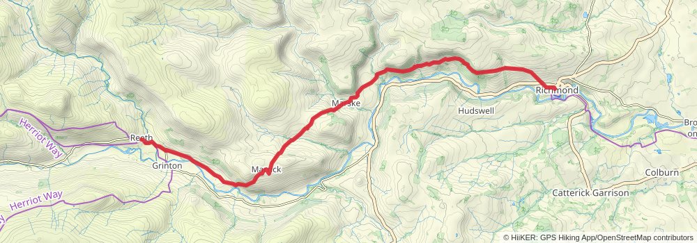 Coast to Coast Walk stage 11 Map