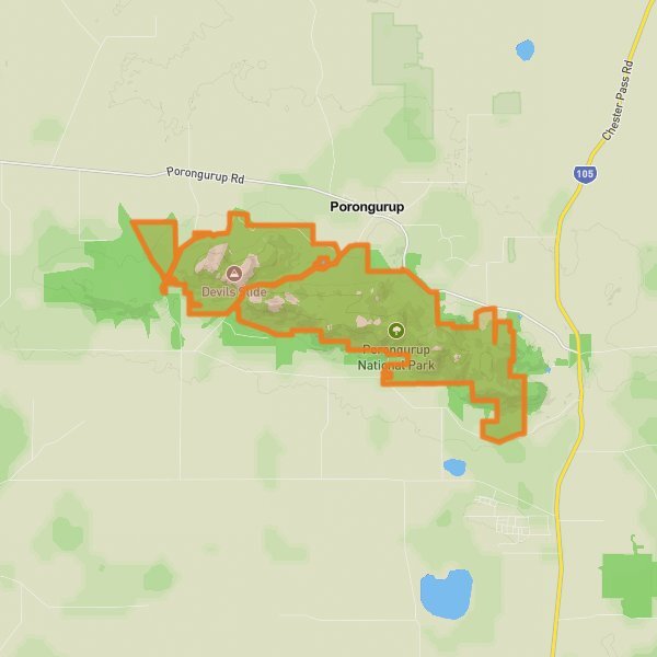 Porongurup National Park mobile static map