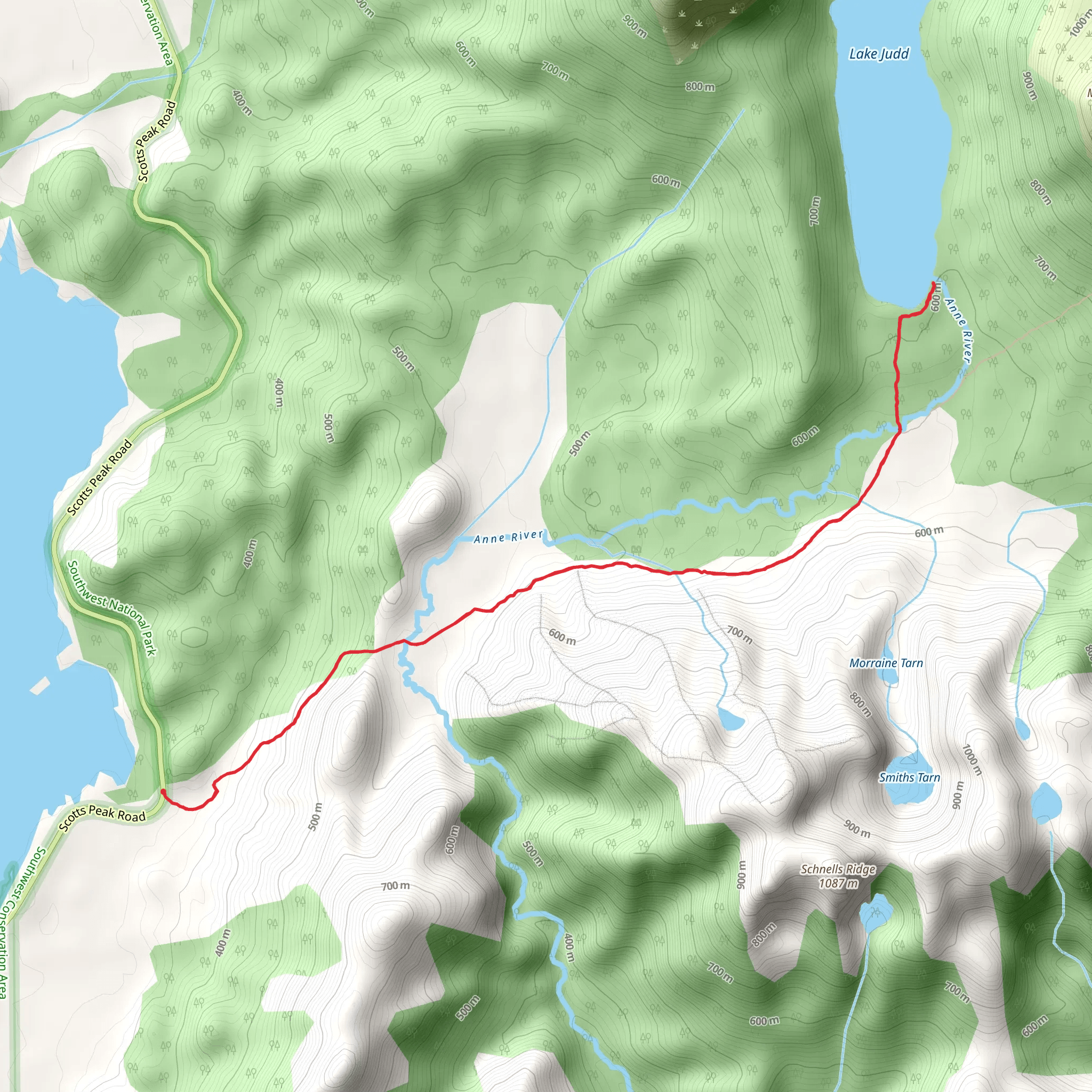 Lake Judd Track mobile static map