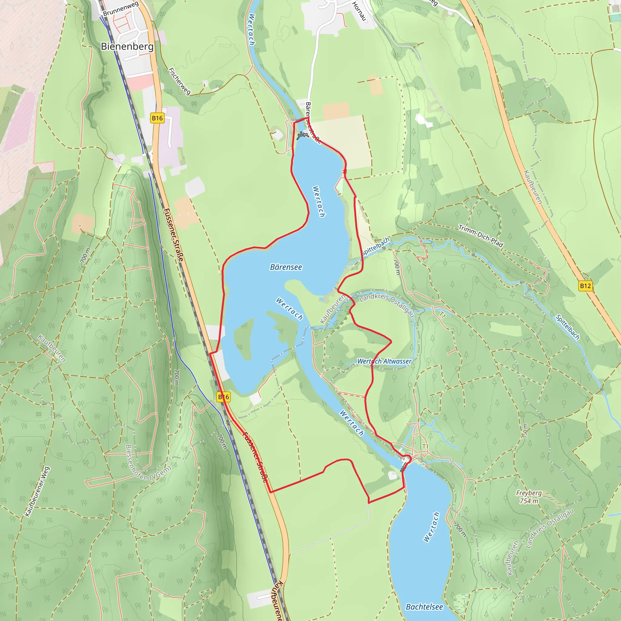 Wertach Loop mobile static map