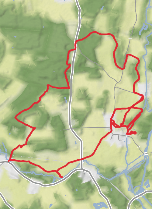 Hike on Spearywell, Mottisfont and Oakley Loop mobile static map