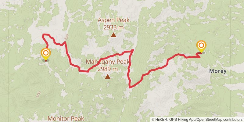American Discovery Trail North Route stage 330 Map