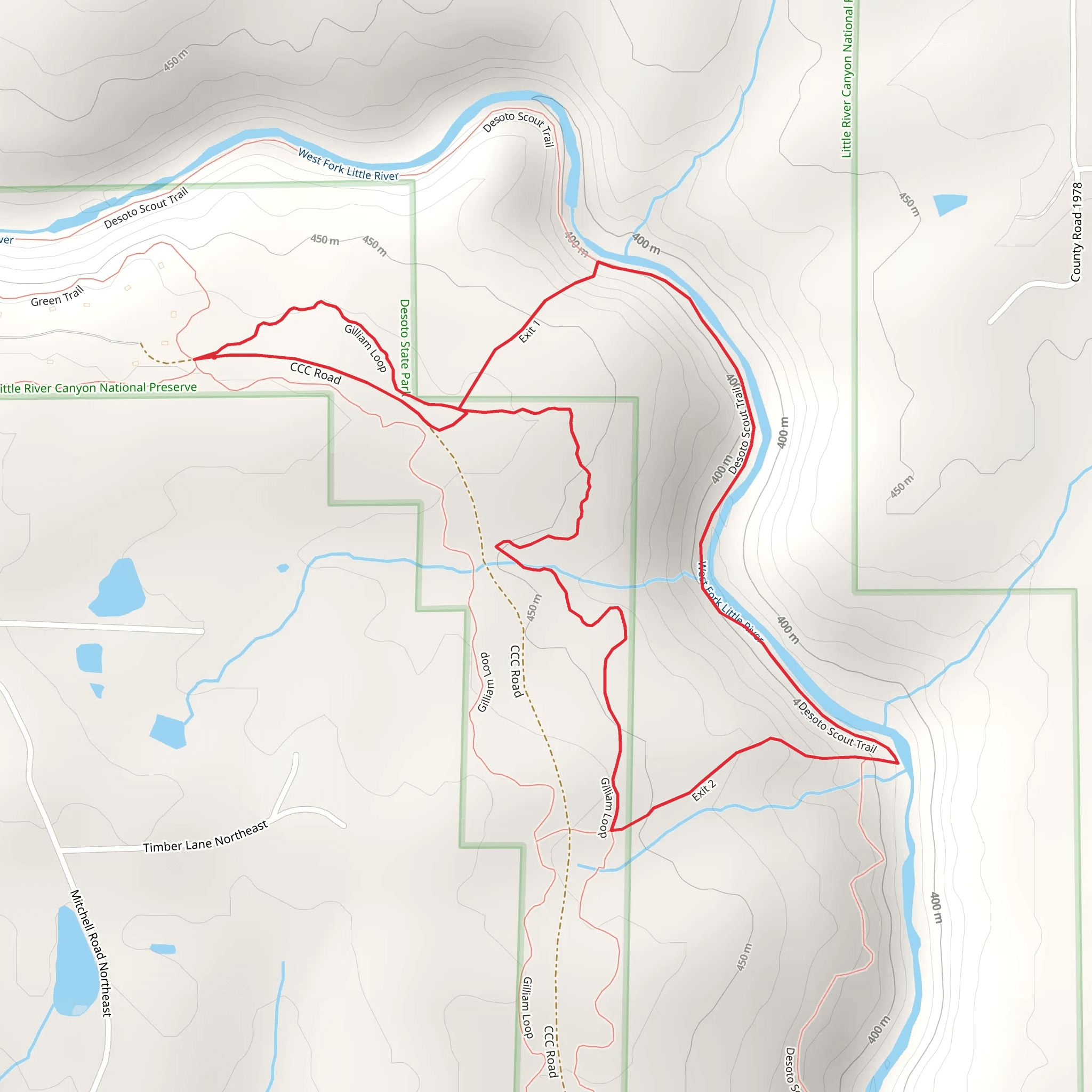 Gilliam Loop mobile static map