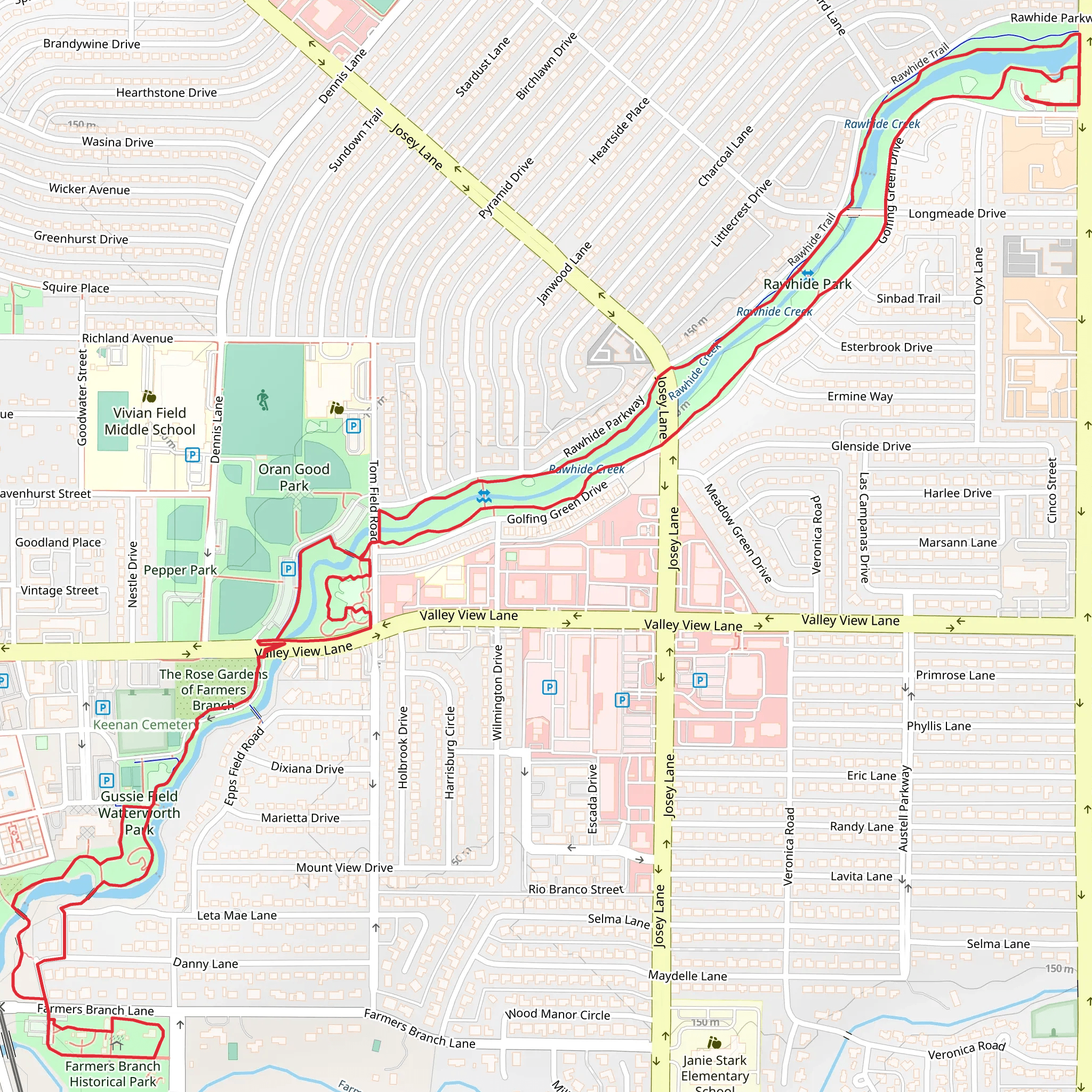 Rawhide Creek Loop mobile static map