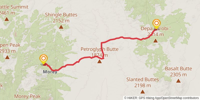 American Discovery Trail North Route stage 329 Map