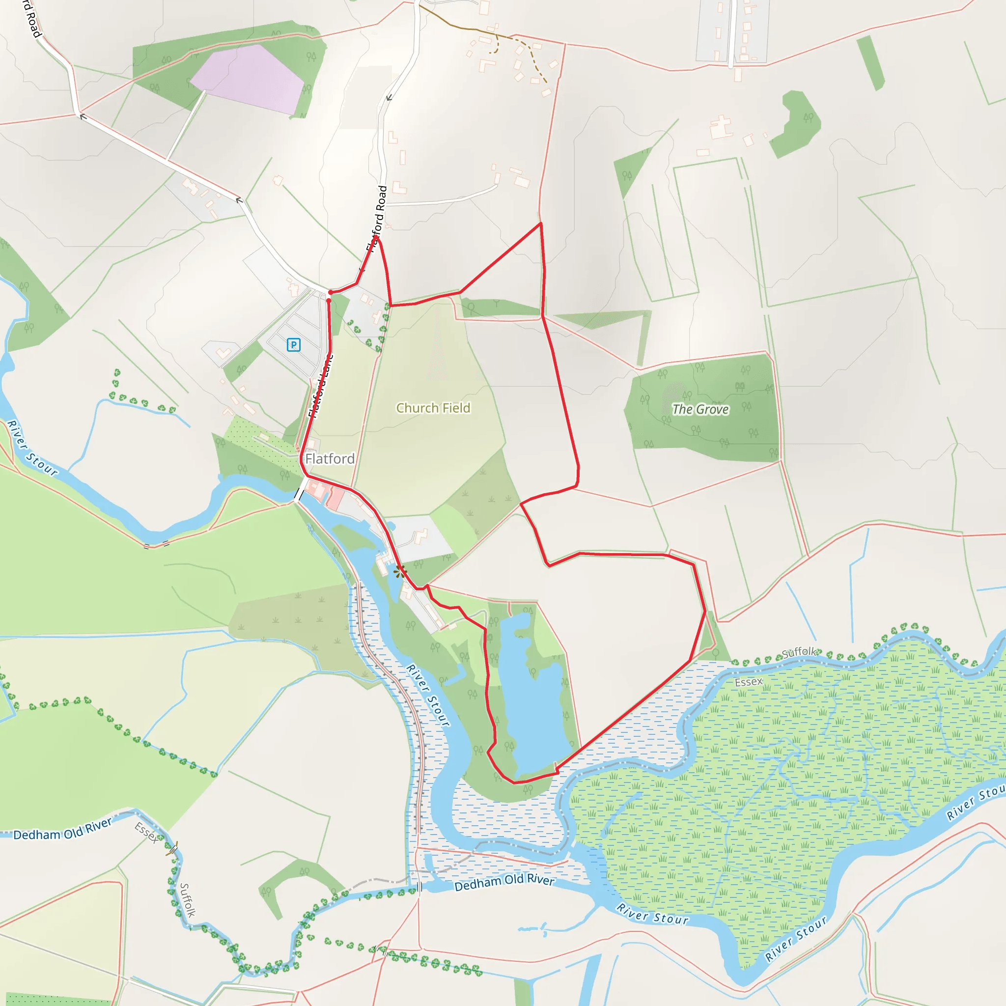 Flatford Mill mobile static map