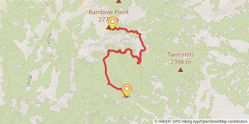 Under The Rim Trail stage 3 Map