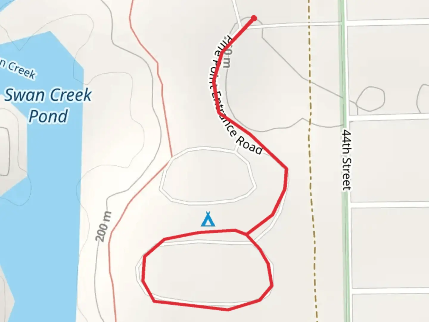 An image depicting the trail Pine Point Campground Loop and its surrounding area.