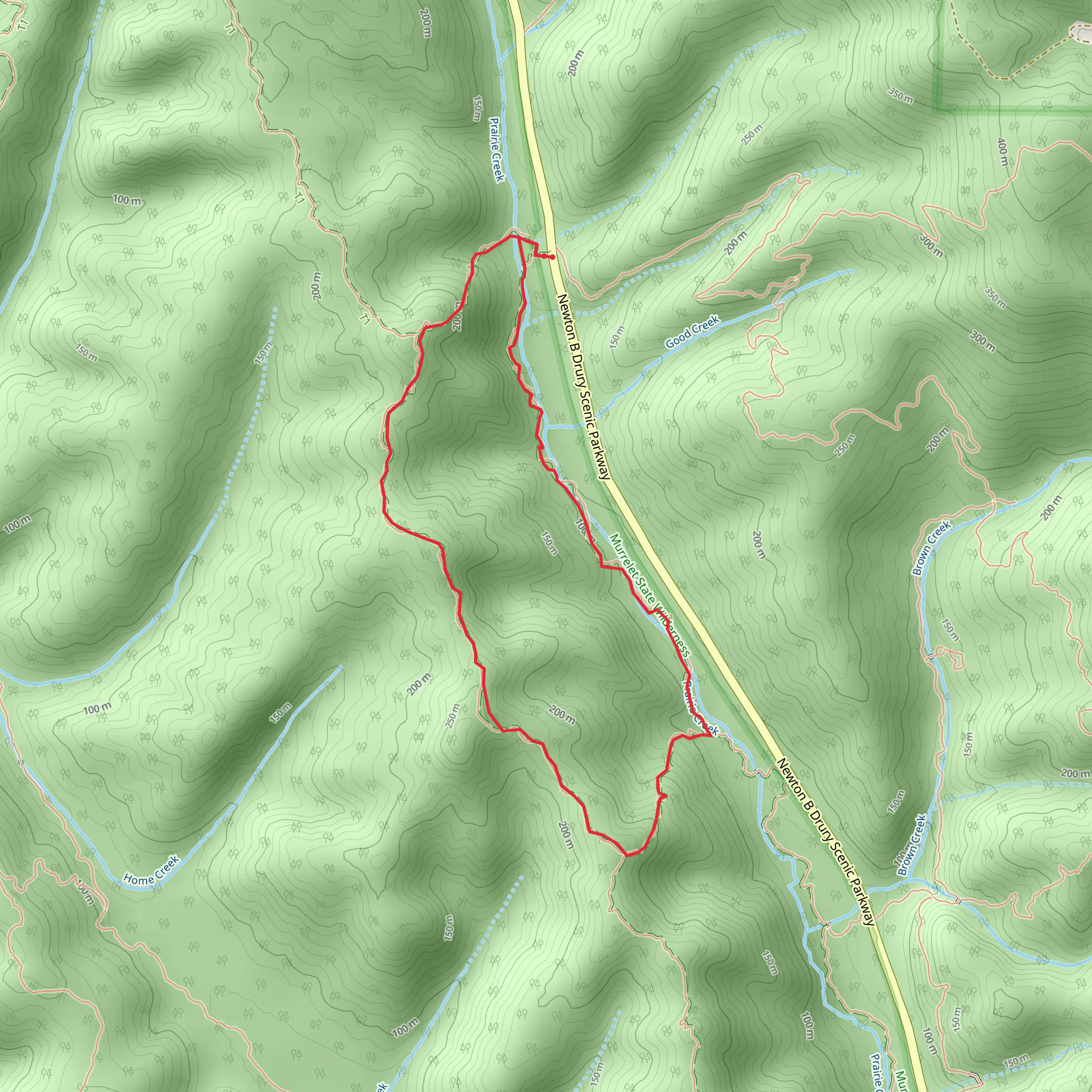 Zigzag 1 and 2 Loop Trail mobile static map