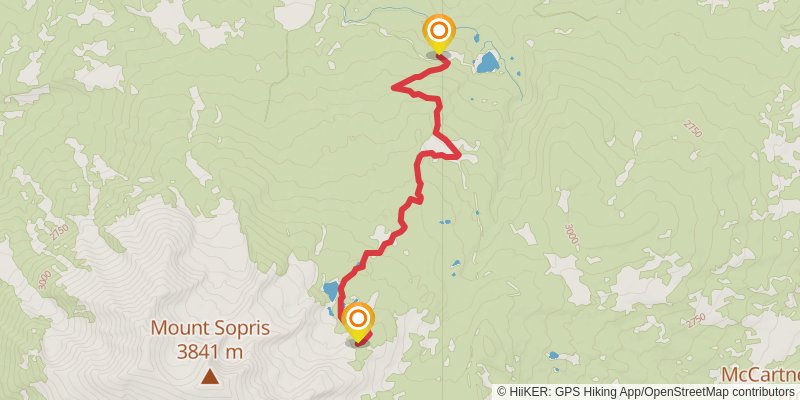Mount Sopris Trail stage 1 Map
