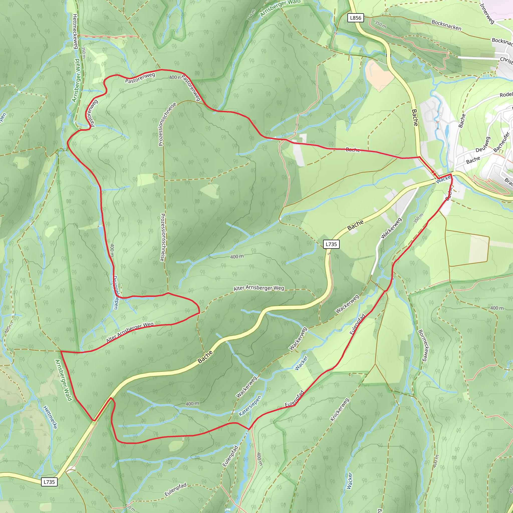 Hirschberg Loop mobile static map