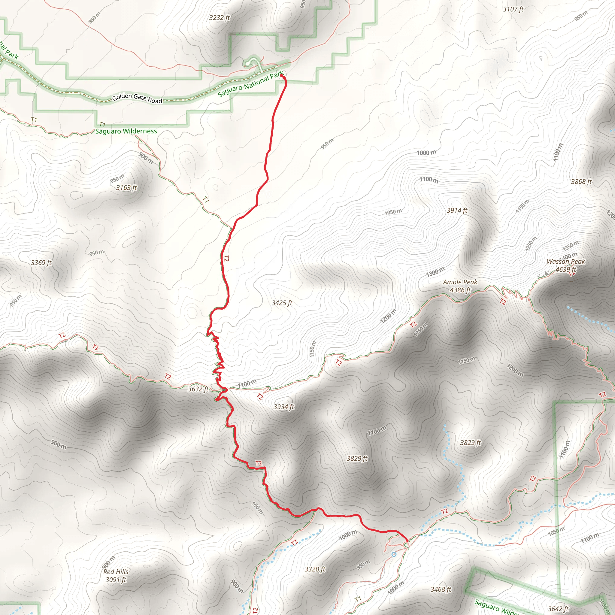 Sendero Esperanza Trail mobile static map