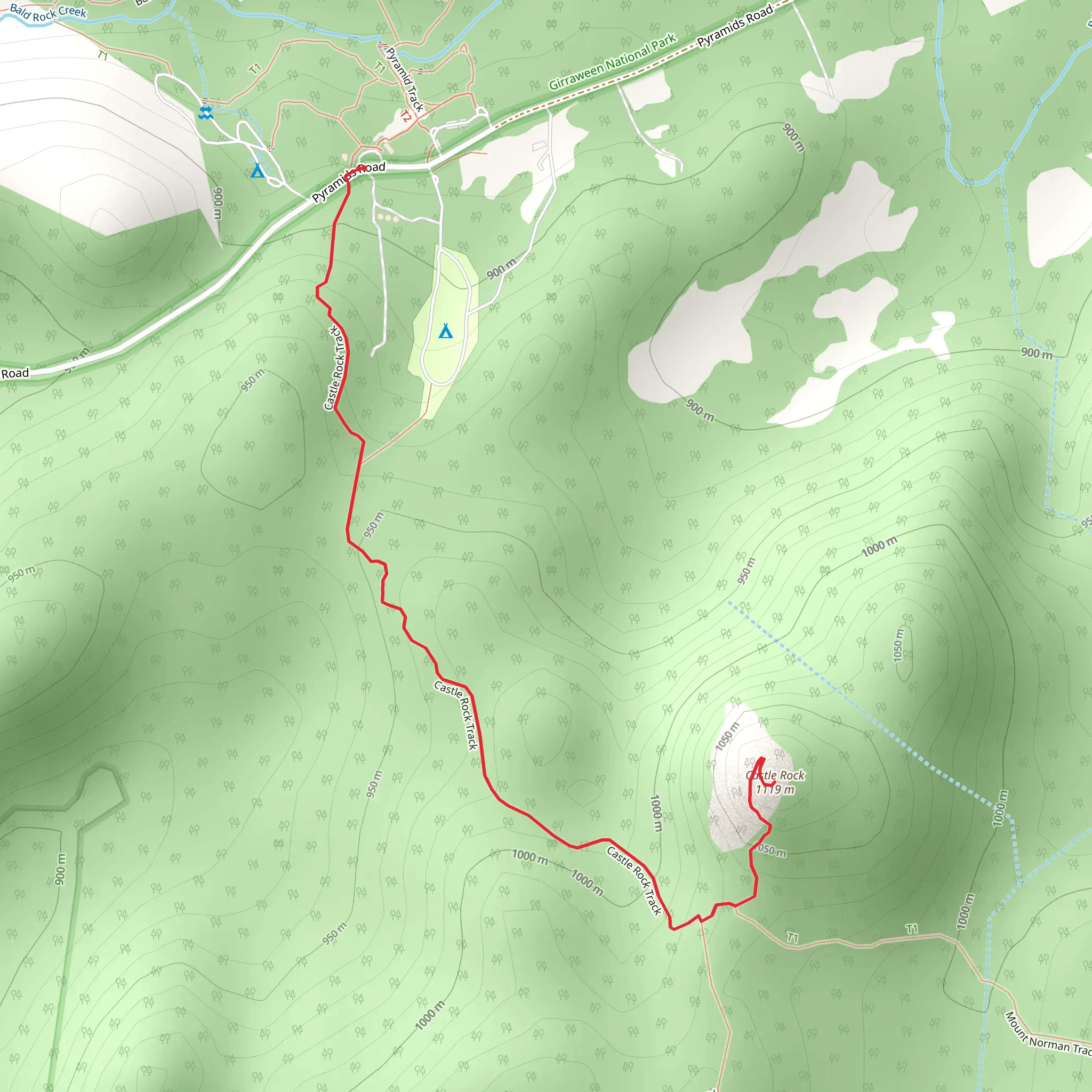 Castle Rock mobile static map