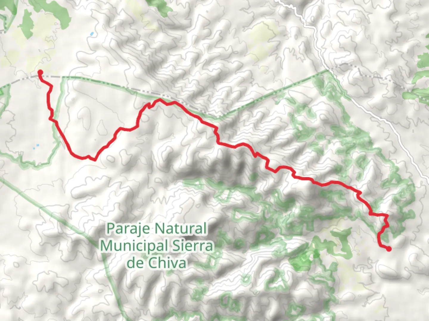 An image depicting the trail Bad Journey Path PR CV 300 and its surrounding area.