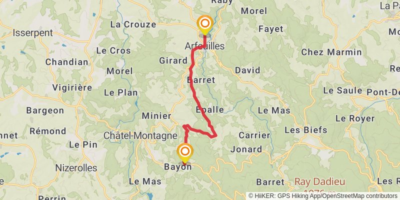 GR 3 - Vallee De La Loire stage 17 Map
