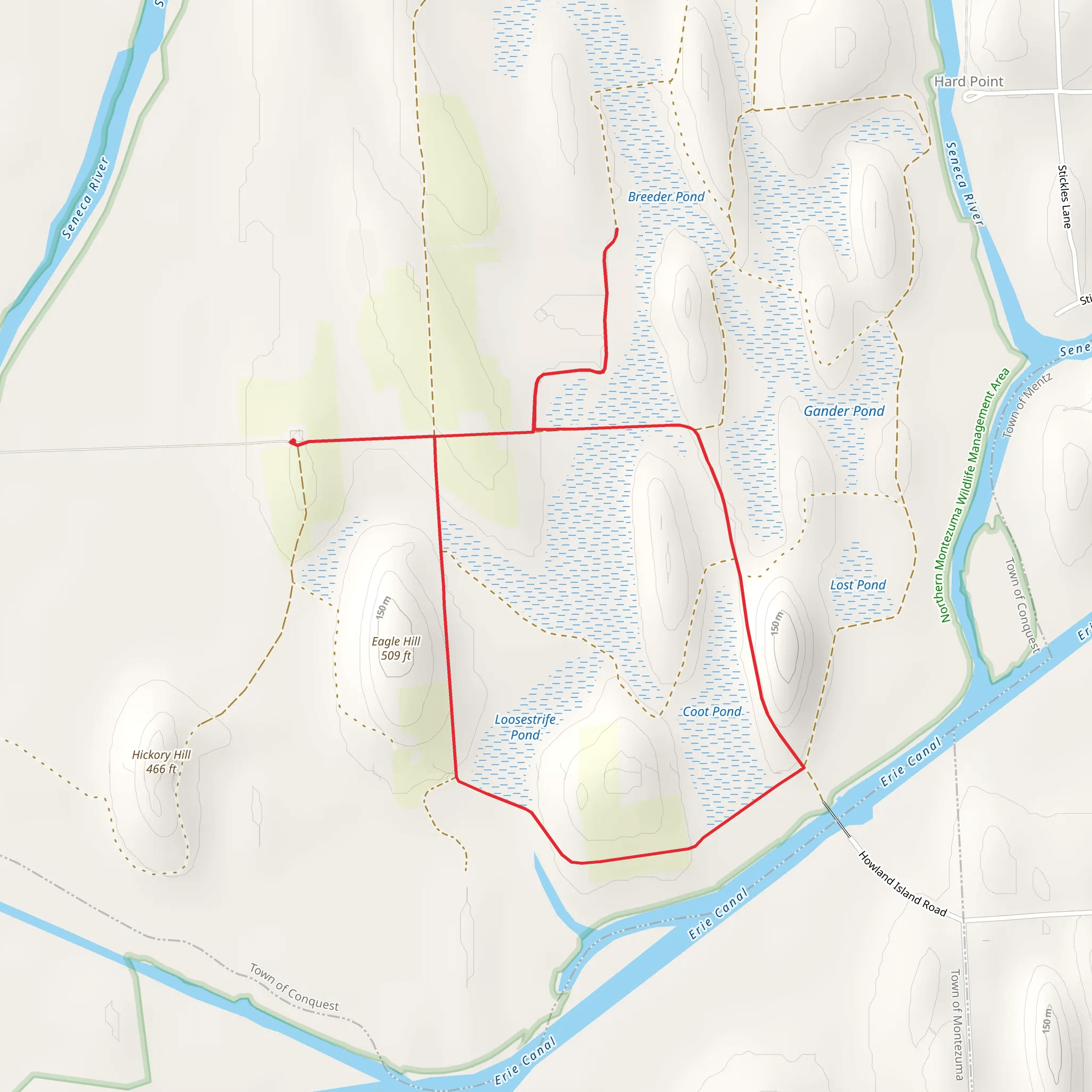 Eagle Hill Loop mobile static map