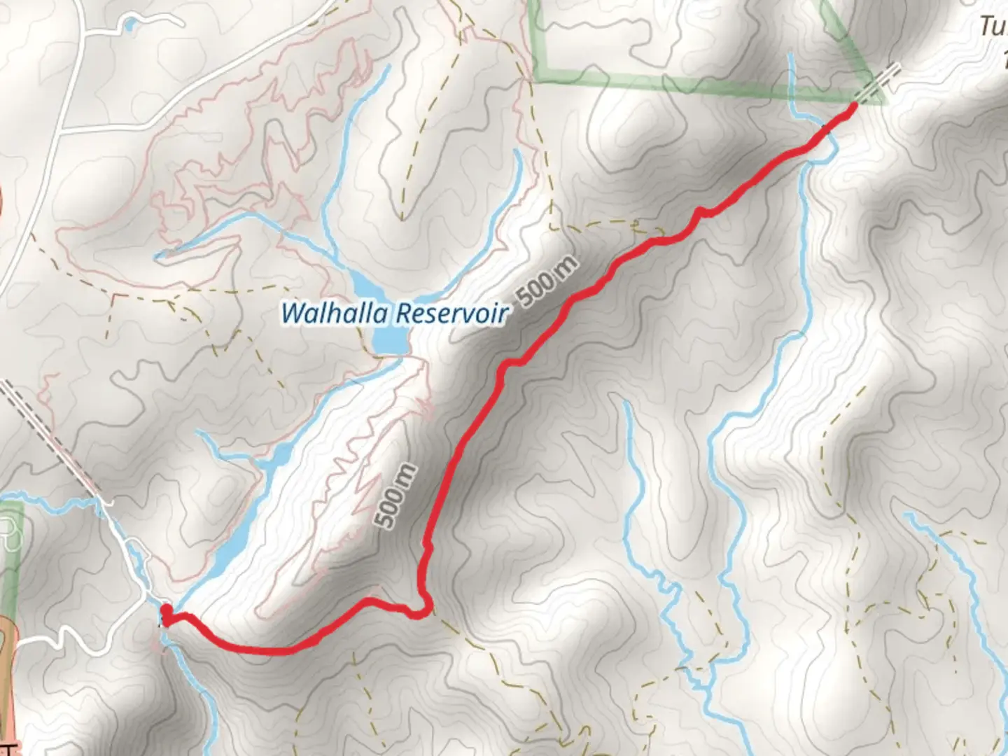 An image depicting the trail Blue Ridge Railroad Historical Trail and its surrounding area.