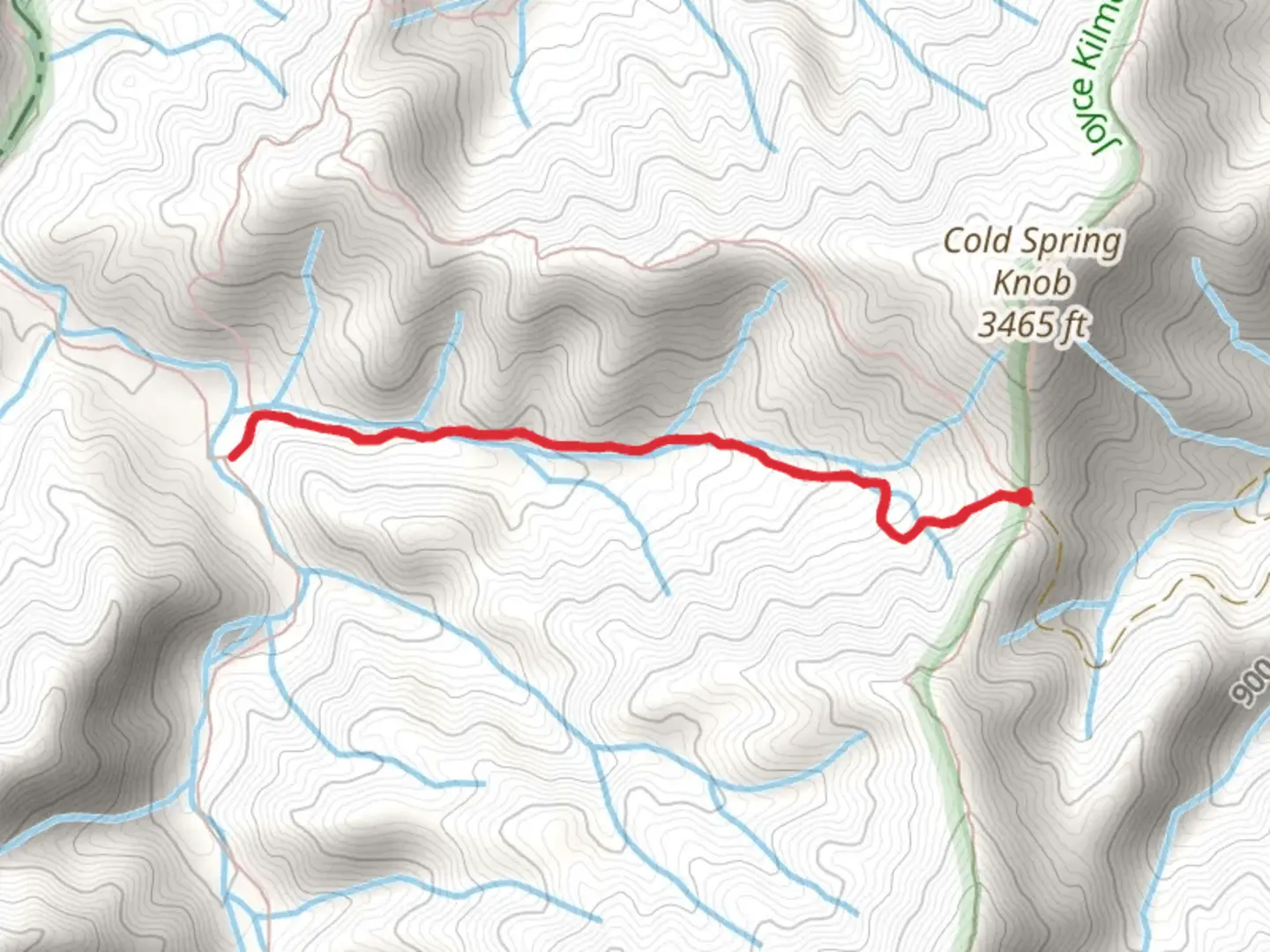An image depicting the trail Big Fat Trail and its surrounding area.