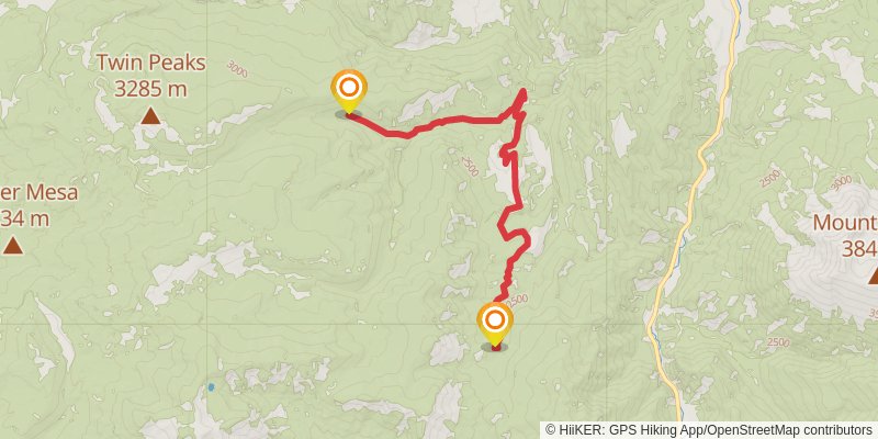American Discovery Trail North Route stage 250 Map