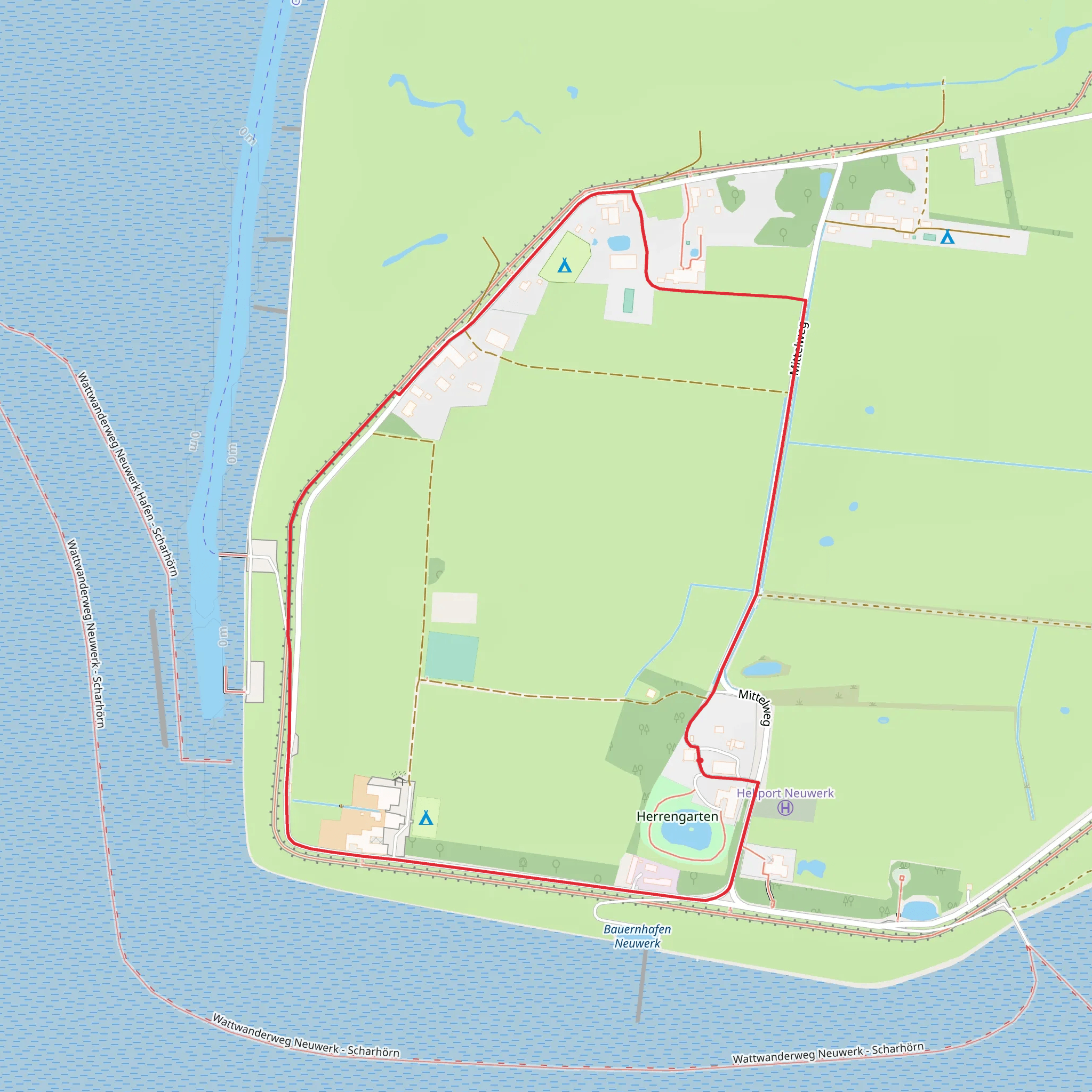 Mittelweg Loop mobile static map