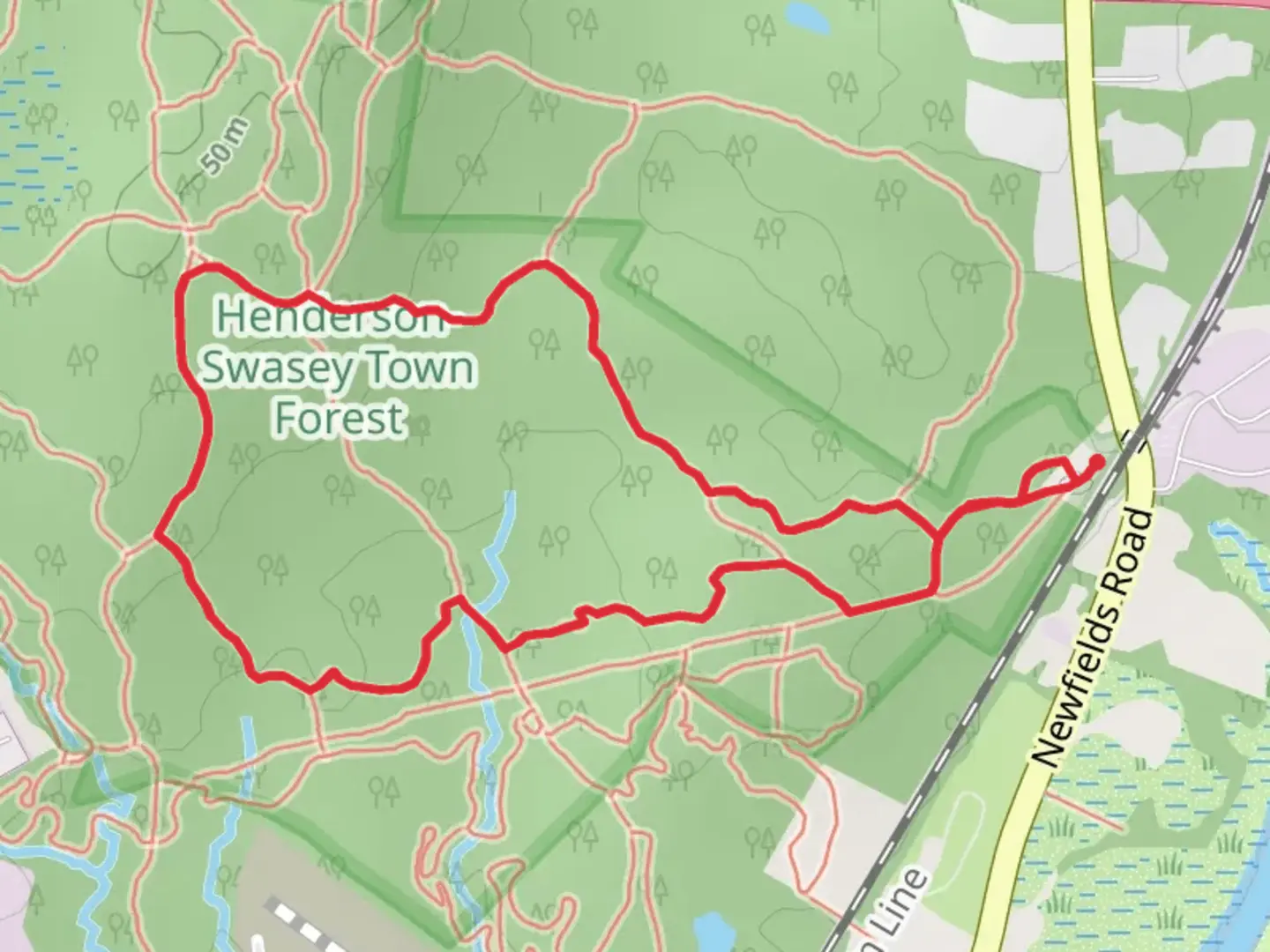 An image depicting the trail Tressle To Gas Loop Trail and its surrounding area.