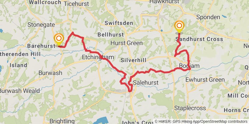 Dymchurch to Didcot Walk stage 4 Map