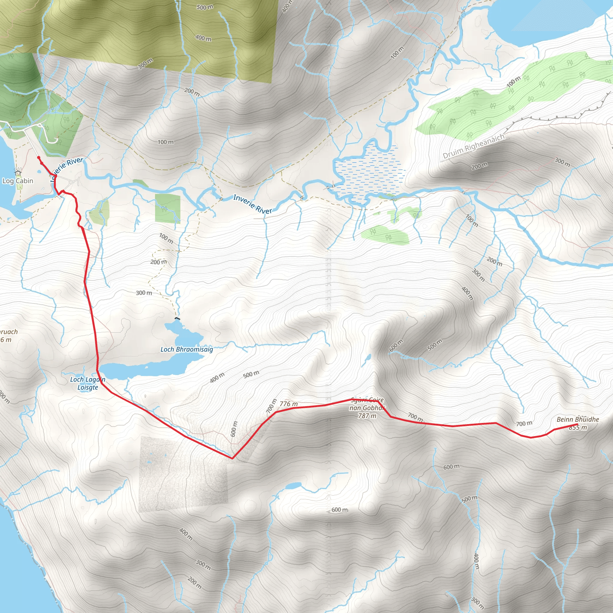 Beinn Bhuidhe mobile static map