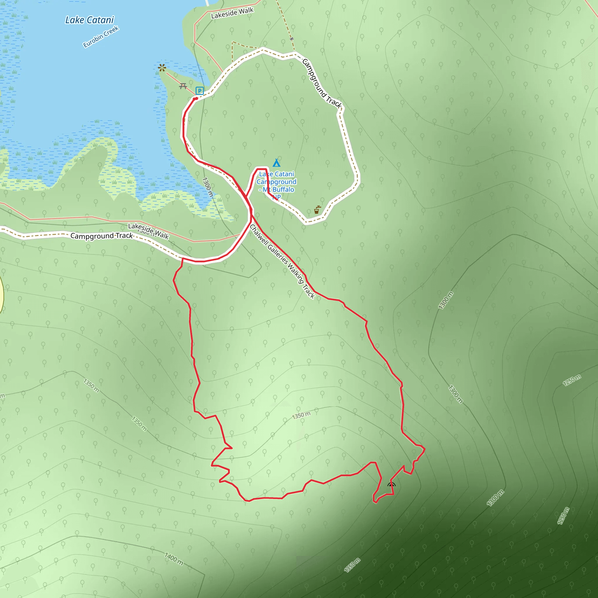 Chalwell Galleries Walk mobile static map