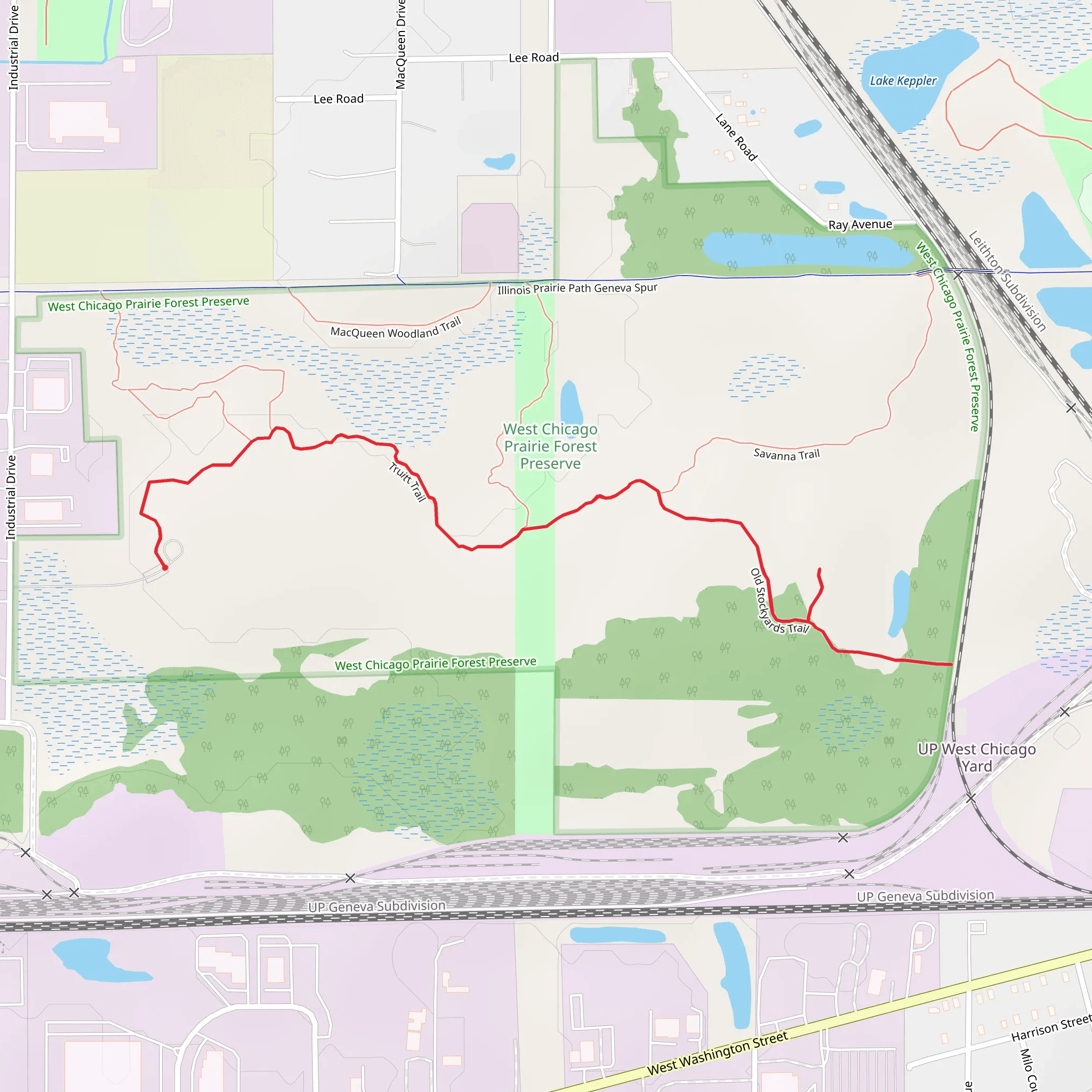 Truitt Trail and Old Stockyards Trail mobile static map