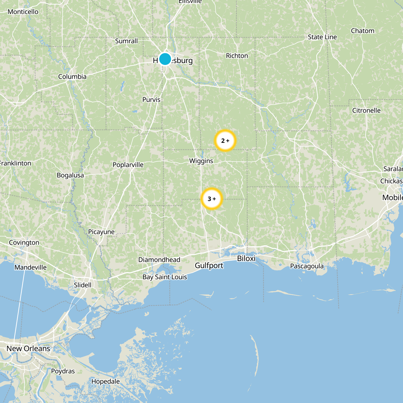 Harrison County Static Map