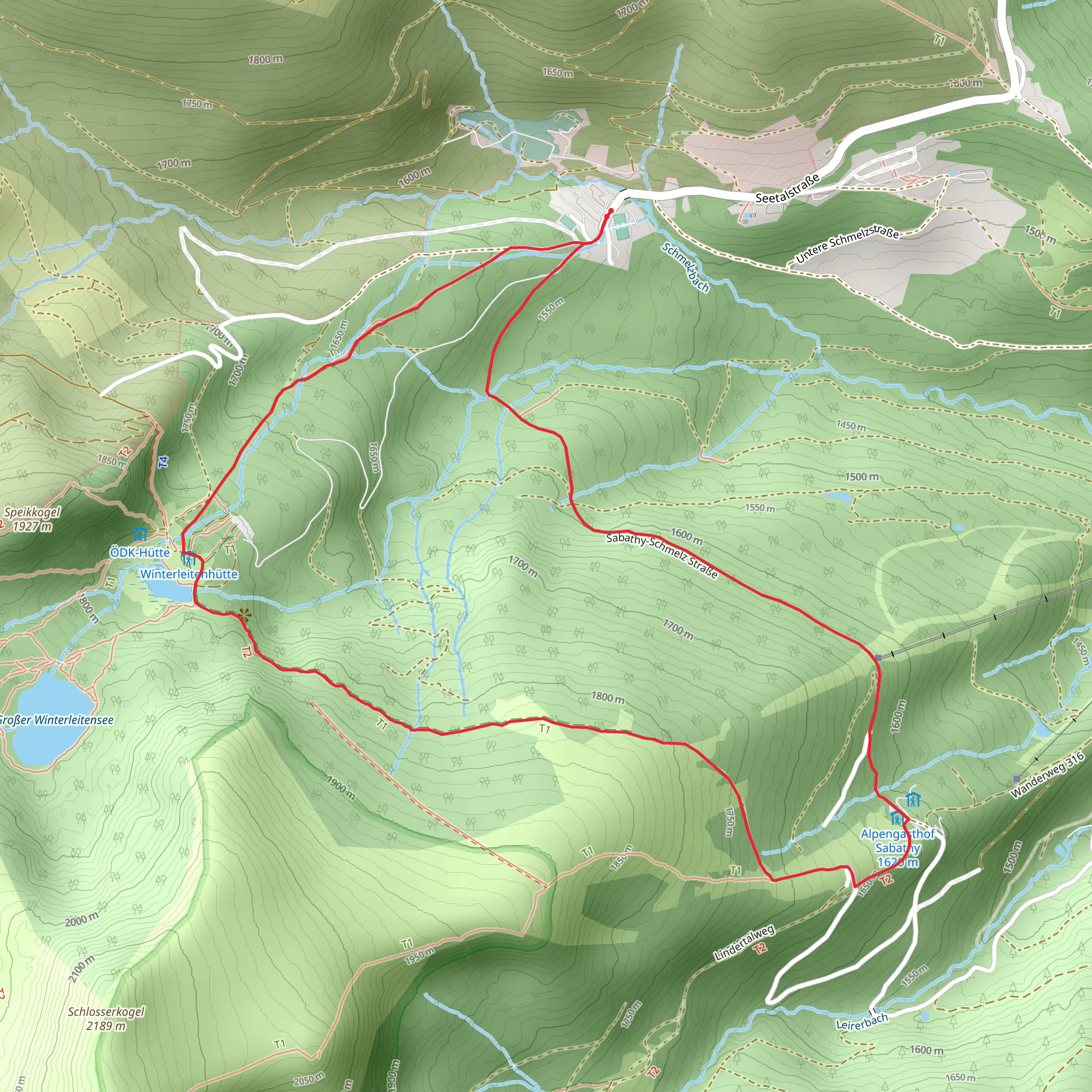 Zirbenwaldrunde mobile static map