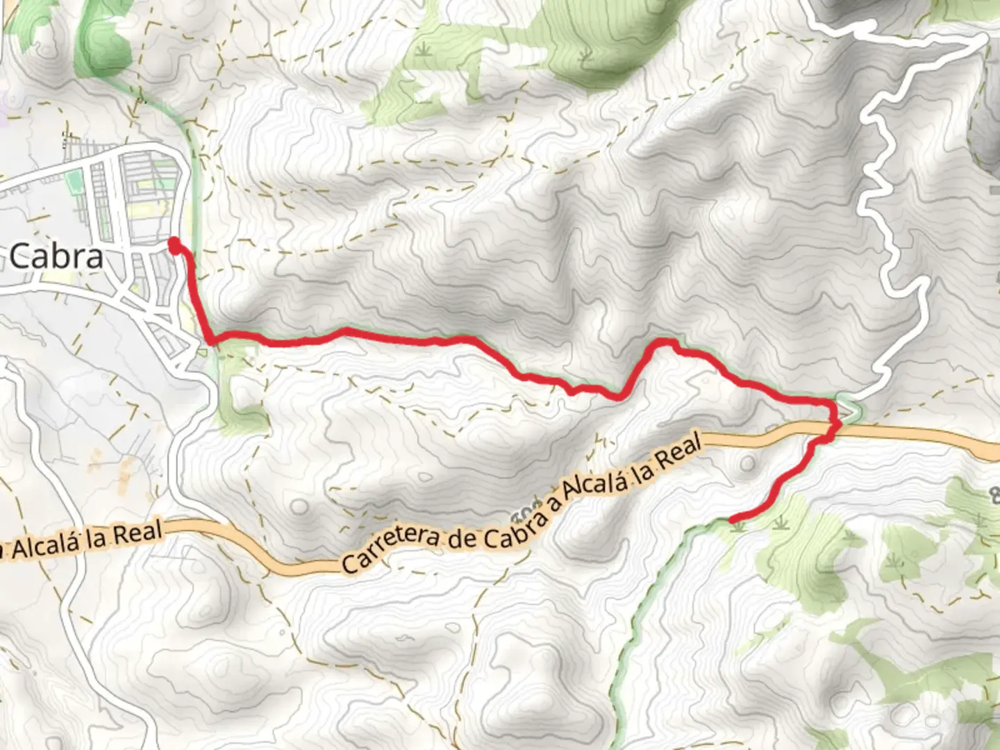 An image depicting the trail Goat - Source of Jarcas and its surrounding area.