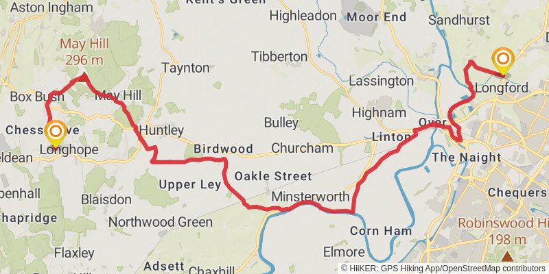 Gloucestershire Way stage 3 Map