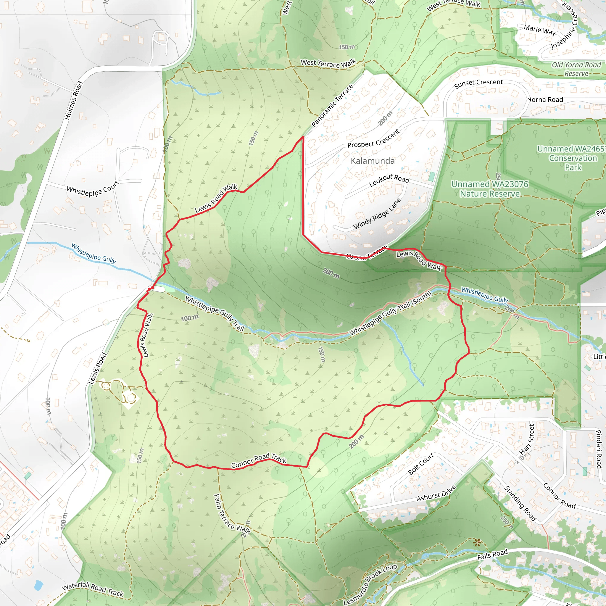 Lewis Road Walk mobile static map