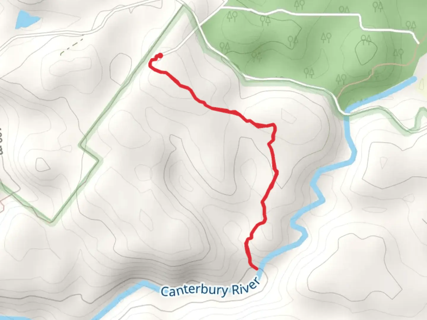 An image depicting the trail Lane Poole Falls Walk and its surrounding area.