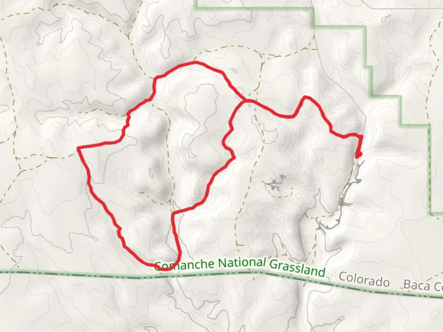 An image depicting the trail Homestead Trail and its surrounding area.