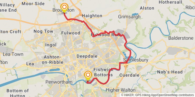 Preston Guild Wheel stage 2 Map