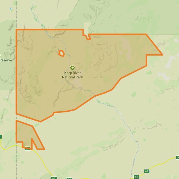 Keep River National Park mobile static map