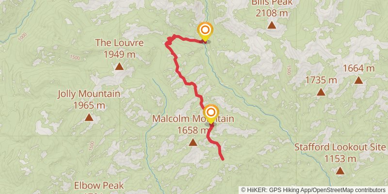 Koppen Mountain Trail stage 2 Map