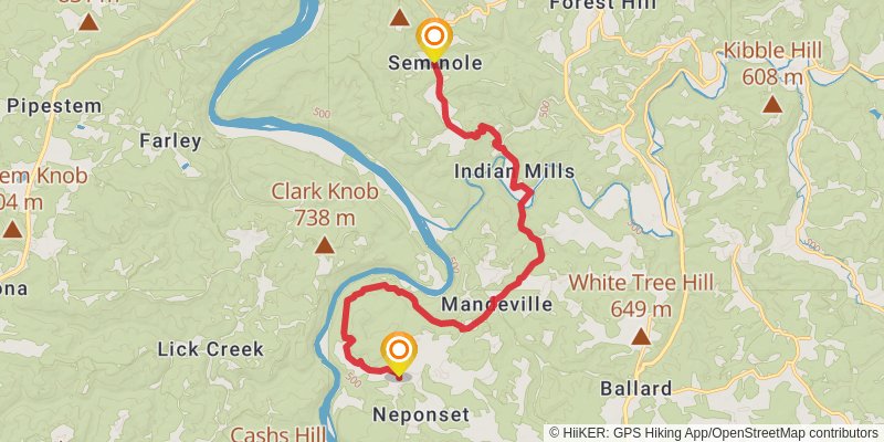 Great Eastern Trail (Incomplete) stage 103 Map