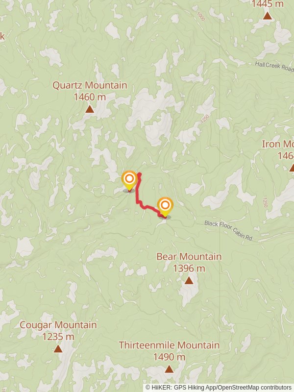 Quartz Hall Tie Trail mobile static map