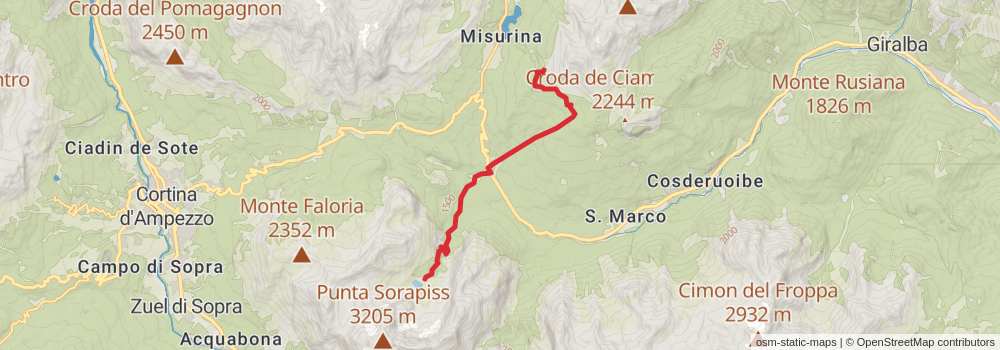 Alta Via 4 stage 3 Map